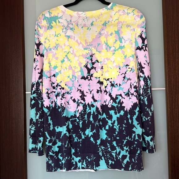 Talbots multicolored women’s cardigan size large - Picture 2 of 4
